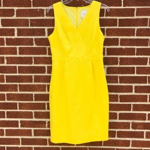 J. Crew C4076 yellow Sheath dress